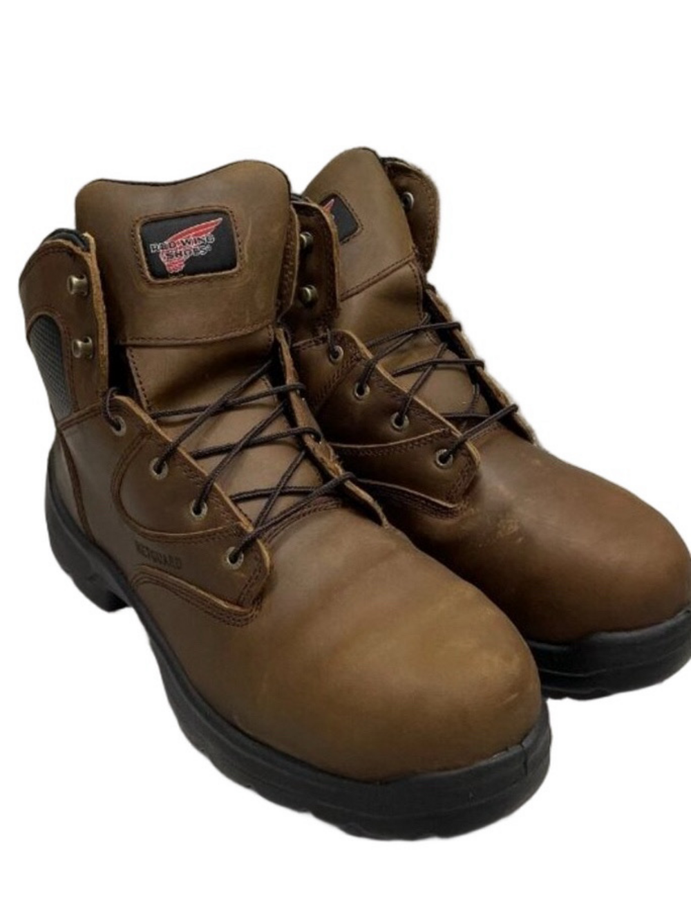 Red Wing Shoes Flexbond 6" Safety Toe Metguard Boot Men's US 13EE, Brown